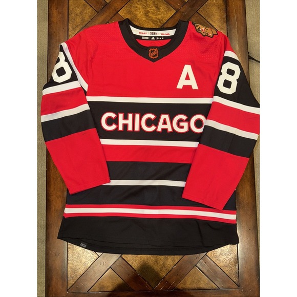 Chicago Blackhawks Patrick Kane #88 NHL Adidas Hockey Jersey Retro Men's Size 50 - Picture 1 of 14